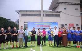 Phường Từ Liêm tổ chức giao lưu bóng đá chào mừng thành công bầu cử và kỷ niệm 80 năm ngày thành lập ngành Thể dục, thể thao Việt Nam