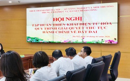 Trung tâm Phục vụ hành chính công phối hợp triển khai điện tử hóa quy trình thủ tục hành chính về đất đai