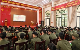 Công an xã Quảng Bị tổ chức tập huấn kỹ năng điều khiển, phân luồng giao thông cho lực lượng an ninh cơ sở