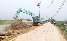 Quảng Bị khẩn trưởng thi công đê Tả Bùi