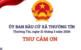 Thư cảm ơn của Ủy ban bầu cử xã Thường Tín