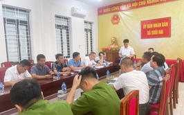 UBND xã Suối Hai làm việc với các hộ vi phạm trên đất nông nghiệp tại thôn 7, thôn 9 và thôn An Hòa