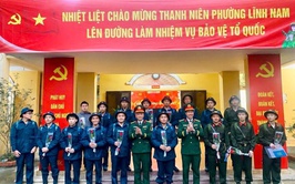 RỰC RỠ KHÍ THẾ TÒNG QUÂN: PHƯỜNG LĨNH NAM BÀN GIAO 16 TÂN BINH TRONG NGÀY HỘI QUÂN SỰ TẠI ĐIỂM GIAO NHẬN QUÂN SỐ 07