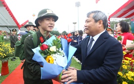 Hơn 700 tân binh tại Điểm giao nhận quân số 7 chính thức bước qua 