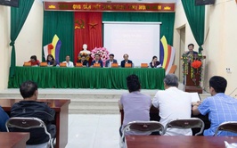 Ứng cử viên HĐND xã Ứng Thiên - Đơn vị bầu cử số 1 tiếp xúc cử tri tại thôn Thượng