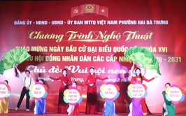 Đặc sắc chương trình chào mừng ngày hội non sông phường Hai Bà Trưng