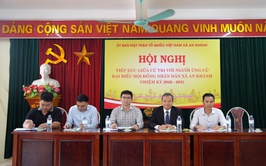 An Khánh: Ứng cử viên đại biểu HĐND xã tiếp xúc cử tri để vận động bầu cử