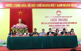 Hội nghị tiếp xúc cử tri với những người ứng cử Đại biểu HĐND xã Thạch Thất khoá II, nhiệm kỳ 2026 - 2031 tại đơn vị bầu cử số 2