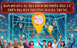 Phường Hai Bà Trưng: Tích hợp các địa điểm bỏ phiếu bầu cử trên nền tảng bản đồ số.
