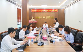 Ban Chỉ đạo Quản lý tổ chức bộ máy và biên chế xã Quốc Oai tổ chức hội nghị giao ban đánh giá kết quả công tác quý I/2026, triển khai phương hướng nhiệm vụ quý II/2026