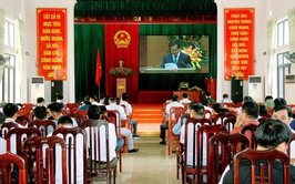 HĐND xã Phúc Sơn tham dự hội nghị trực tuyến toàn quốc tổng kết công tác bầu cử