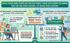 Thuế giá trị gia tăng, thuế thu nhập cá nhân đối với hộ kinh doanh và cá nhân kinh doanh