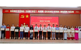Xã Đoài Phương tổng kết công tác bầu cử đại biểu Quốc hội khóa XVI và đại biểu HĐND các cấp nhiệm kỳ 2026-2031