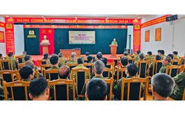Công an xã Thiên Lộc tổ chức tập huấn, bồi dưỡng lực lượng tham gia bảo vệ ANTT ở cơ sở