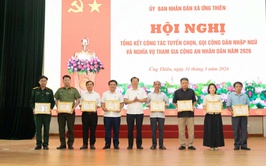 Ứng Thiên tổng kết công tác tuyển chọn, gọi công dân nhập ngũ và nghĩa vụ tham gia công an nhân dân năm 2026