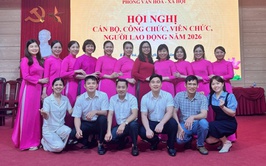 Phòng Văn hóa – Xã hội xã Kiều Phú tổ chức Hội nghị cán bộ, công nhân, viên chức, người lao động năm 2026