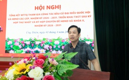 MTTQ xã Ứng Thiên tổng kết công tác tham gia bầu cử, triển khai kế hoạch tiếp xúc cử tri sau kỳ họp HĐND