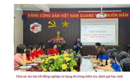 Gương điển hình tiêu biểu trong công tác giáo dục trường tiểu học Đô thị Việt Hưng.