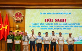 Phường Ngọc Hà tổng kết công tác tuyển, gọi công dân nhập ngũ năm 2026