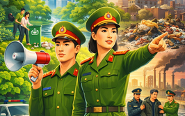 Công an phường Khương Đình tuyên truyền các giải pháp bảo vệ Môi trường, PCTP vi phạm pháp luật gây ô nhiễm trên địa bàn địa phương