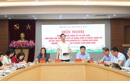 Đảng ủy xã Gia Lâm làm việc với UBND xã về kết quả thực hiện nhiệm vụ quý I, triển khai nhiệm vụ trọng tâm 9 tháng cuối năm 2026