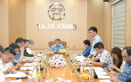 UBND xã An Khánh giao ban nghe báo cáo kết quả công tác quý I, triển khai các nhiệm vụ trọng tâm quý II năm 2026