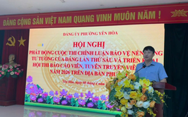 Đảng ủy phường Yên Hòa phát động Cuộc thi chính luận về bảo vệ nền tảng tư tưởng của Đảng lần thứ Sáu - năm 2026 