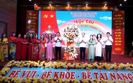 Xã Mỹ Đức sôi động Hội thi “Vũ điệu thể thao măng non”