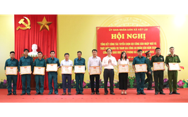 Xã Vật Lại tổng kết công tác tuyển chọn gọi công dân nhập ngũ, tham gia Công an nhân dân năm 2026 và công tác Giáo dục quốc phòng và an ninh năm 2025