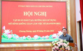 Xã Chương Dương đẩy mạnh chuyển đổi số với tập huấn hệ thống HanoiWork cho hơn 100 cán bộ