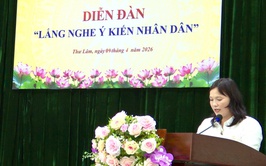 Ủy ban MTTQ Việt Nam xã Thư Lâm tổ chức Diễn đàn “Lắng nghe ý kiến Nhân dân” tại cụm địa bàn số 05