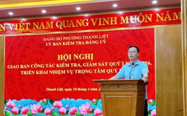 Ủy ban Kiểm tra Đảng ủy phường Thanh Liệt: Sơ kết công tác quý I/2026, tăng cường giám sát, siết chặt kỷ luật Đảng
