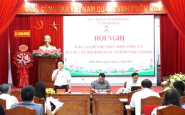 HỘI NGHỊ NGHE BÁO CÁO TIẾN ĐỘ CÔNG TÁC CHUẨN BỊ LỄ HỘI BÌNH ĐÀ XUÂN BÍNH NGỌ 2026