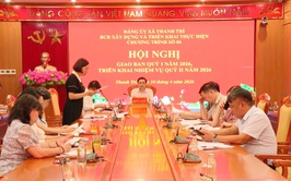 Hội nghị giao ban quý I Ban Chỉ đạo xây dựng và triển khai thực hiện Chương trình 06 của Đảng ủy