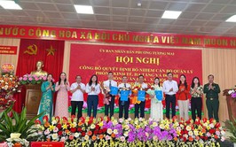 Phường Tương Mai tổ chức Hội nghị công bố Quyết định bổ nhiệm cán bộ quản lý