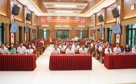 Đảng ủy xã Quốc Oai tiếp sóng Hội nghị toàn quốc quán triệt Nghị quyết trung ương 2 (khóa XIV)