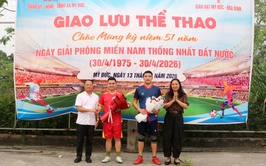 Giao lưu bóng đá thắt chặt tình đoàn kết lương – giáo tại xã Mỹ Đức