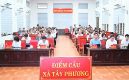 Xã Tây Phương tham dự Hội nghị trực tuyến toàn quốc triệt, triển khai Nghị quyết Trung ương 2 (khóa XIV)