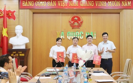 Hội nghị công bố Quyết định thành lập ban đại diện hội đồng quản trị ngân hàng chính sách xã hội xã Quốc Oai