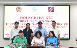 THẠCH THẤT: KÝ KẾT THỎA THUẬN LIÊN NGÀNH THỰC HIỆN CHÍNH SÁCH TÍN DỤNG PHÁT TRIỂN NÔNG NGHIỆP, NÔNG THÔN