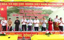 Thạch Thất: Lễ khởi công dự án tu bổ, tôn tạo di tích Quán Sải thôn Thúy Lai