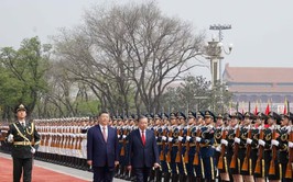 Toàn cảnh Lễ đón Tổng Bí thư, Chủ tịch nước Tô Lâm thăm cấp Nhà nước đến Trung Quốc