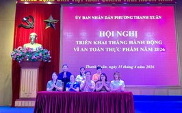 Quyết tâm tạo chuyển biến tích cực trong “Tháng hành động vì an toàn thực phẩm” năm 2026 tại phường Thanh Xuân 