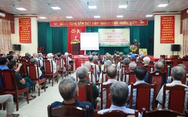 Hơn 100 cán bộ, hội viên Hội Cựu chiến binh xã Minh Châu tham dự hội nghị tuyên truyền, phổ biến pháp luật năm 2026.