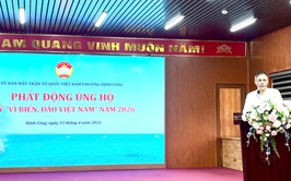 PHÁT ĐỘNG ỦNG HỘ QUỸ “VÌ BIỂN ĐẢO VIỆT NAM” NĂM 2026.
