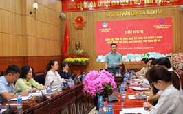 Đoàn khảo sát của Sở Văn hóa và Thể thao Hà Nội làm việc tại xã Suối Hai về thí điểm mô hình tổ chức hoạt động tại thiết chế văn hóa, thể thao cơ sở