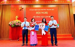 Thanh Liệt công bố quyết định bổ nhiệm lại cán bộ quản lý giáo dục
