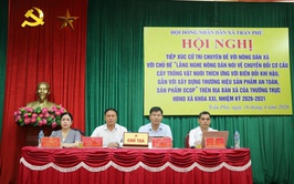Thường trực HĐND xã Trần Phú tổ chức hội nghị tiếp xúc cử tri chuyên đề với hội viên nông dân