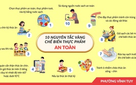 10 nguyên tắc vàng chế biến thực phẩm an toàn