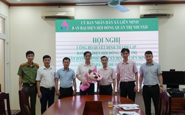 Công bố quyết định thành lập Ban đại diện HĐQT Ngân hàng chính sách xã hội xã Liên Minh